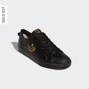 Adidas Nizza Leather Gold Trefoil